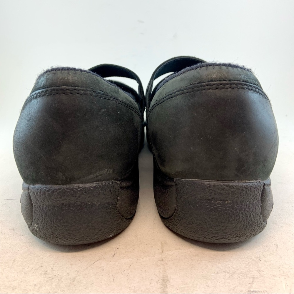 Dansko Black Kiki Nubuck Leather Z Strap Mary Jane Clogs, size 38 7.5 8 - Picture 10 of 11